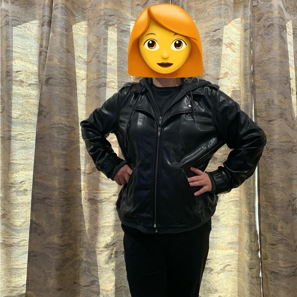 Women’s Torrid Black Leather Jacket size 1